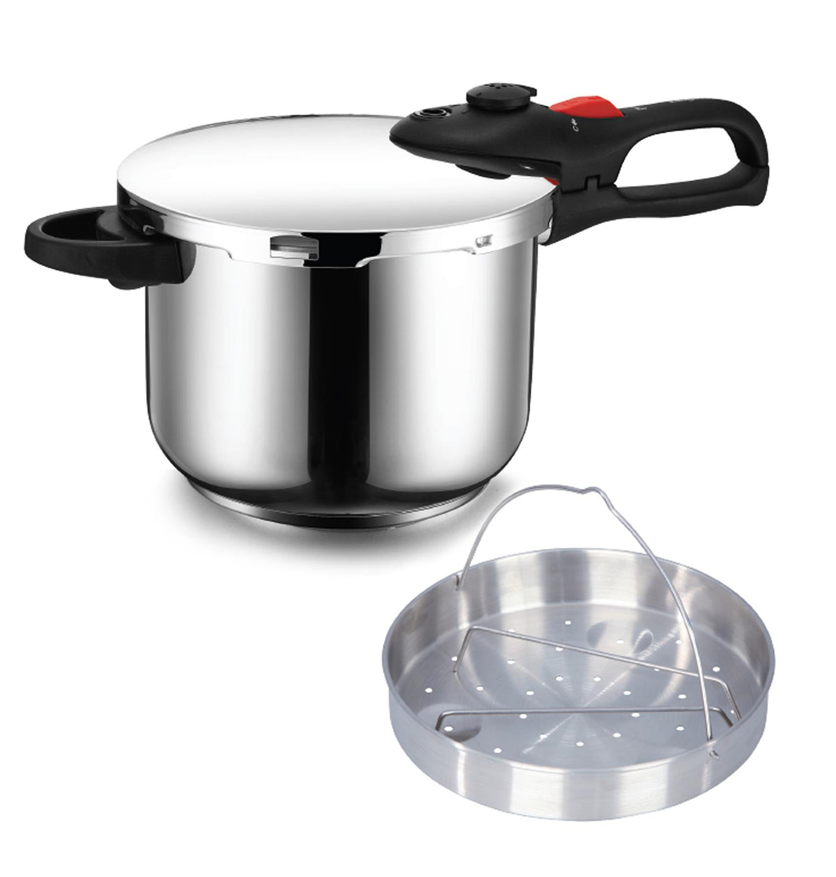 6L Stainless Steel Pressure Cooker With Quick Pressure Release