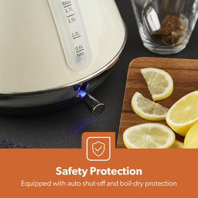 Retrovive 1.7L 3000W Electric Vintage Kettle Rapid Boil