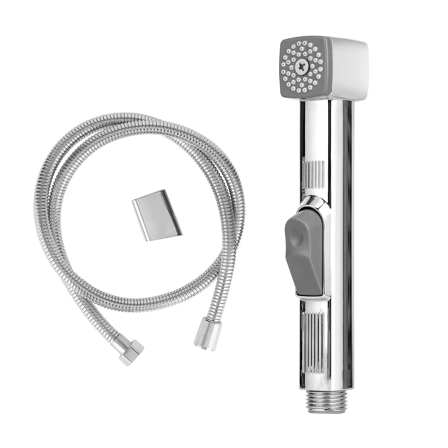 Chrome CUBE Handheld Bidet Toilet Sprayer and Shattaf