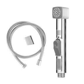 Chrome CUBE Handheld Bidet Toilet Sprayer and Shattaf