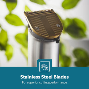 Silver Digital Beard Rechargeable Trimmer and Hair Clipper