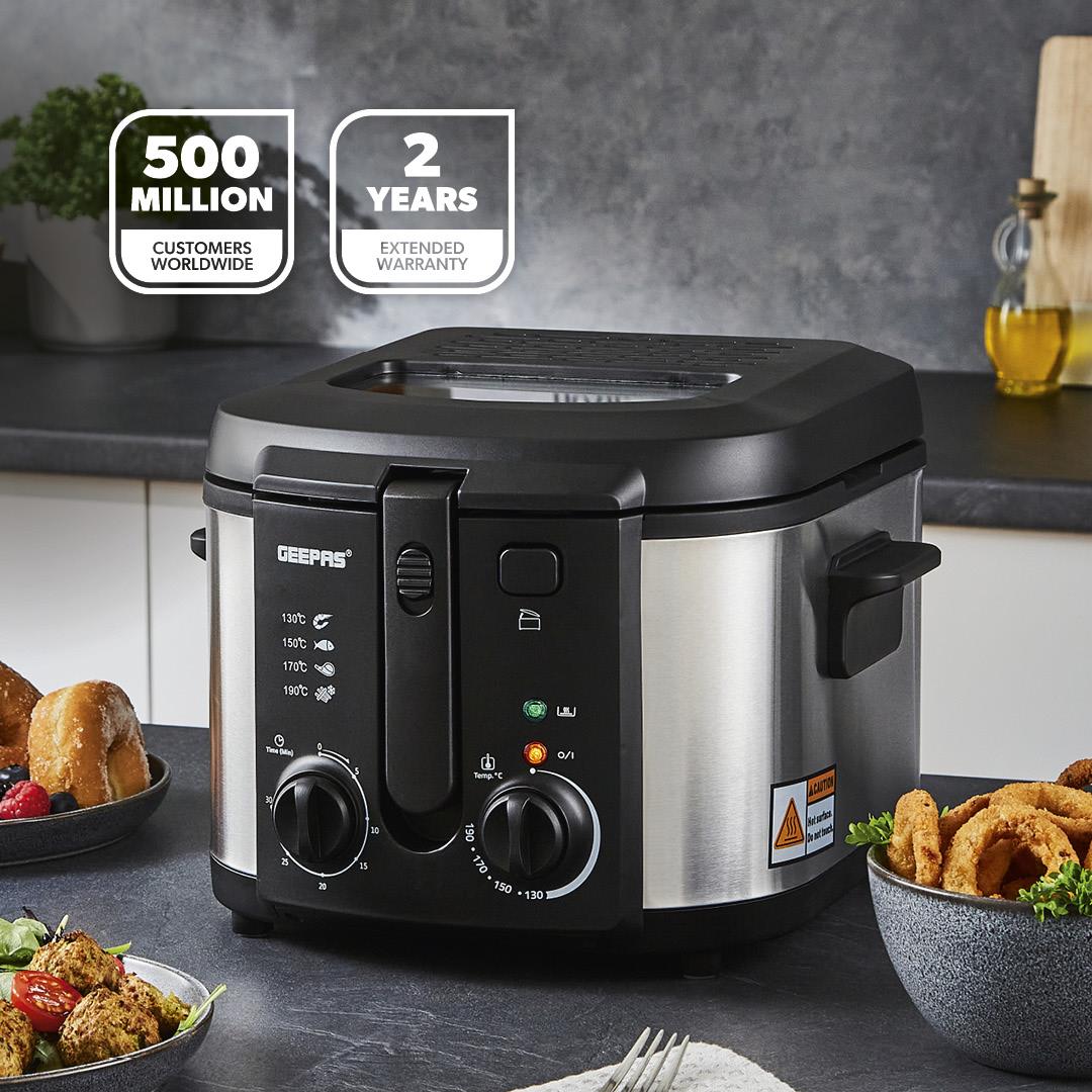 3L Stainless Steel Non-Stick Electric Deep Fat Fryer
