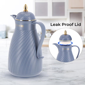 1L Hala Royal Blue Insulated Vacuum Flask Thermos Jug