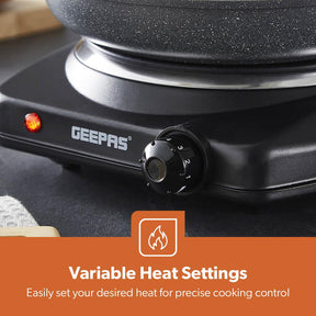 1200W Black Single Portable Ceramic Electric Hot Plate