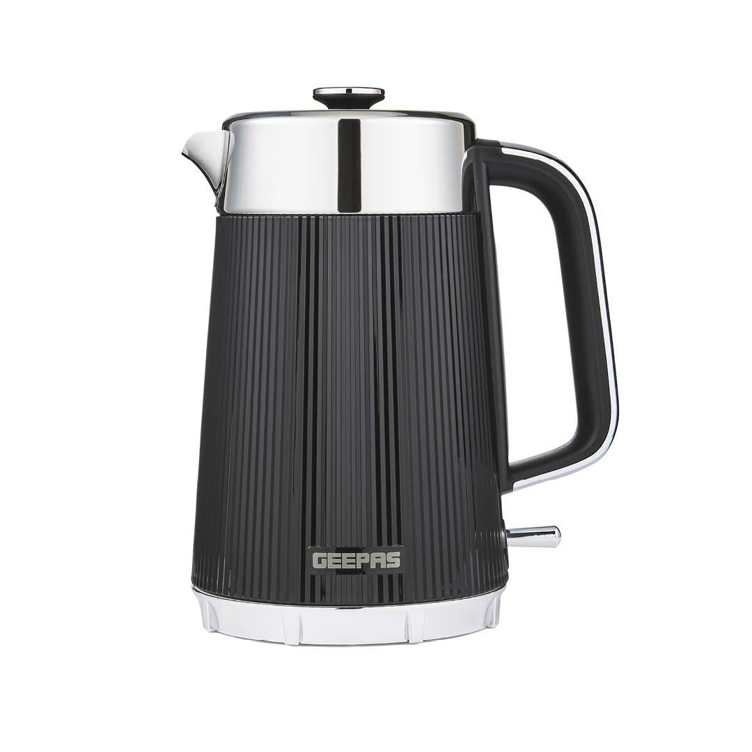 Black Arcus 1.7L Electric Kettle Rapid Boil Cordless Jug Kettle