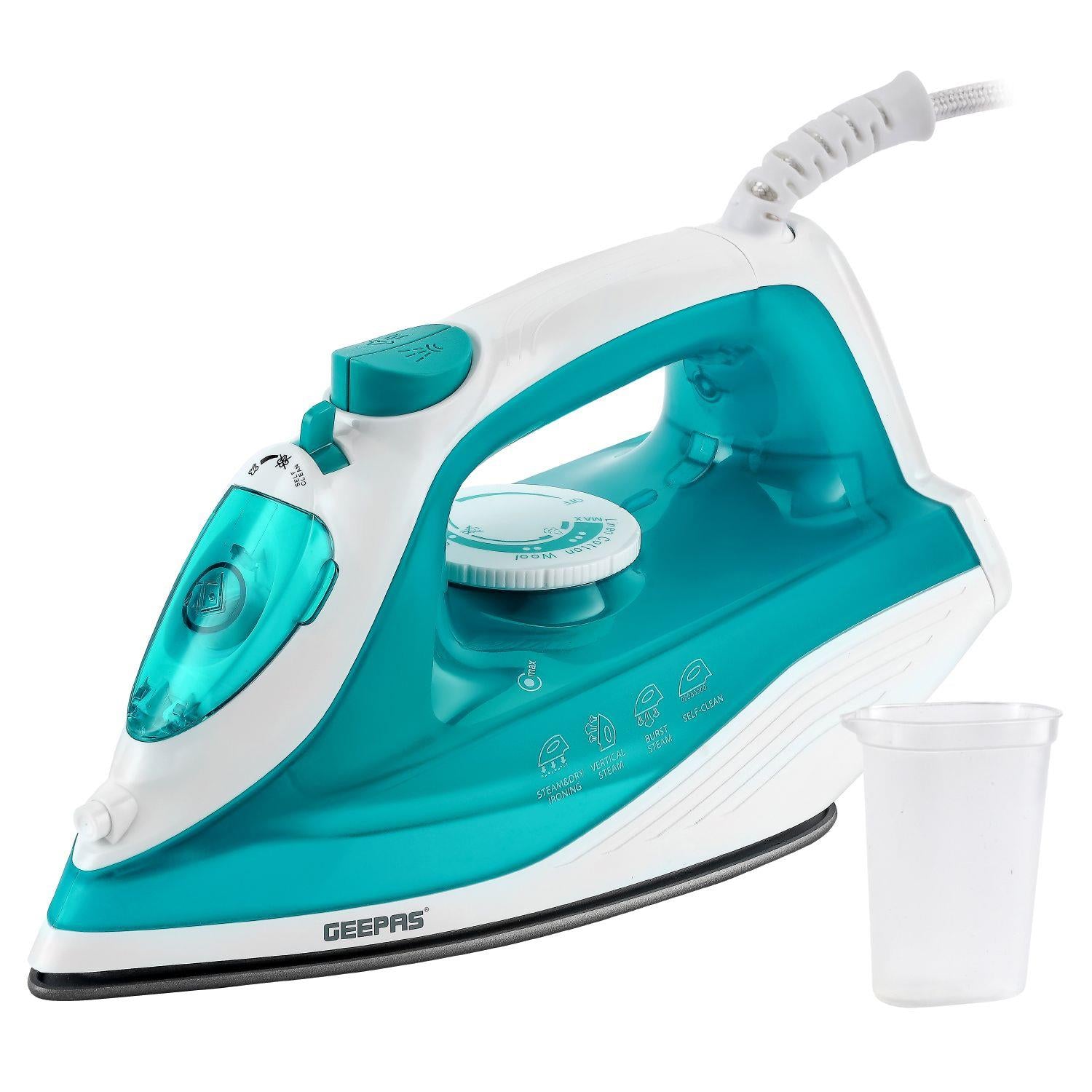 1600W Blue Non-Stick Soleplate Dry/Steam Iron