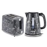 Black 1.7L Cordless Kettle & 2-Slice Bread Toaster Combo