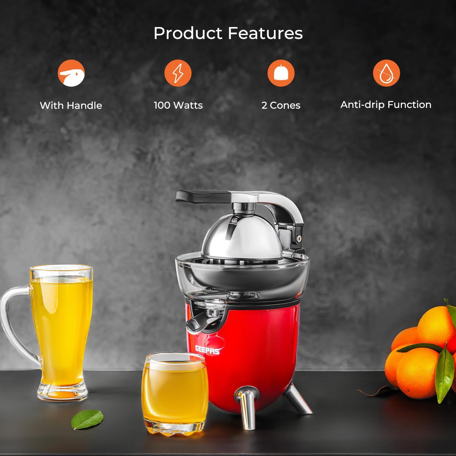 Dual-Cone Electric Juicer and Citrus Extractor