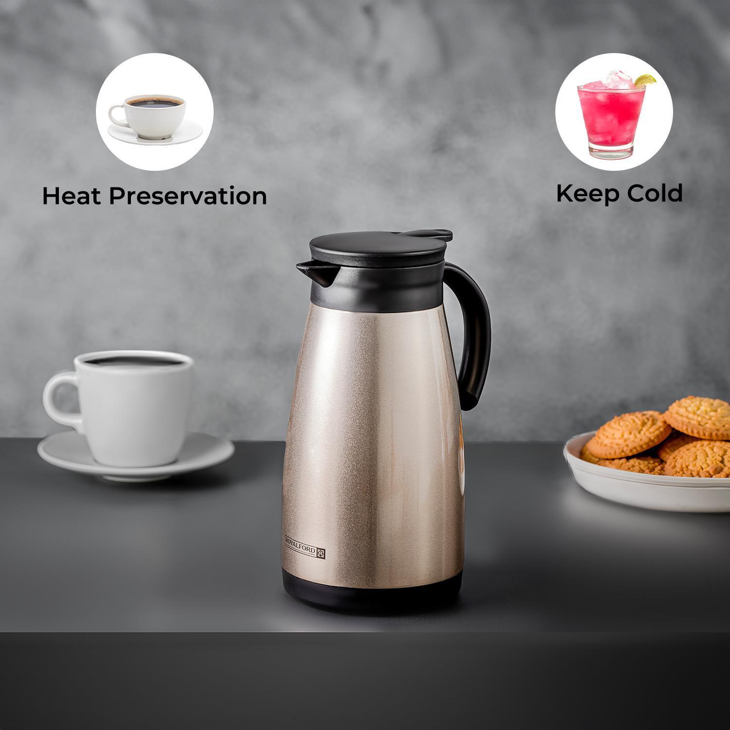1.5L Double Walled Gold Thermos and Insulated Carafe