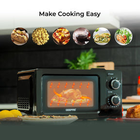 1.8L Electric Kettle 4 Slice Bread Toaster & 20L Microwave Kitchen Set