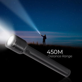 450M Range Super-Bright LED Rechargeable Flashlight