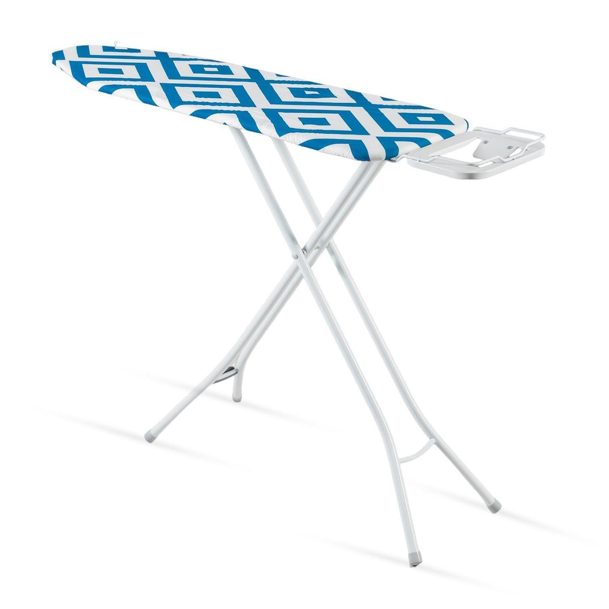 White & Blue 100% Cotton Adjustable Ironing Board