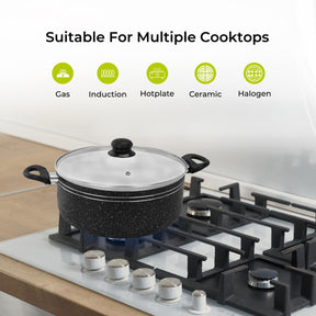 6-Piece Kitchen Bundle - Air Fryer, Kettle, Toaster, Frying Pan, Cooking Pot and Blender