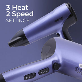 1800W Ionic Hair Dryer with Diffuser and Concentrator