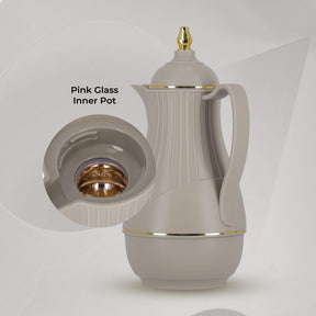 1L Vacuum Insulated Glass Thermos Arabic Jug