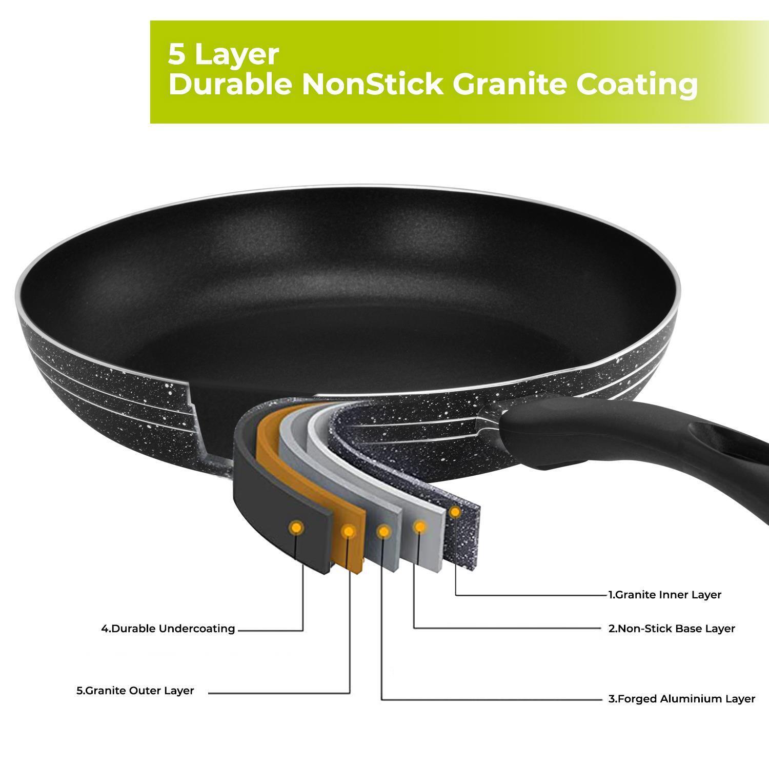 5-Layer Lightweight Non-Stick Frying Pan (22cm-32cm)