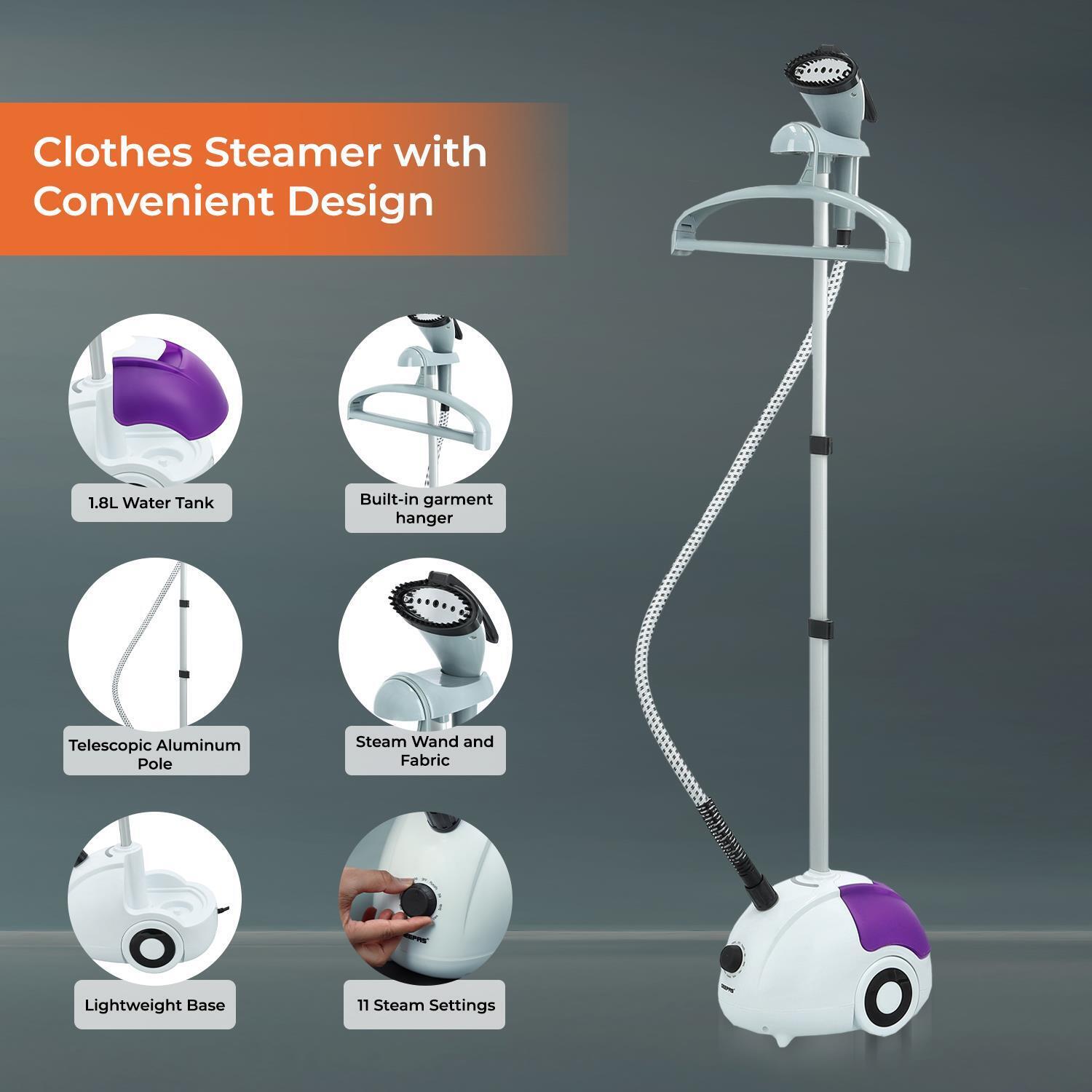 2000W Upright Vertical Garment Steamer With 11 Settings