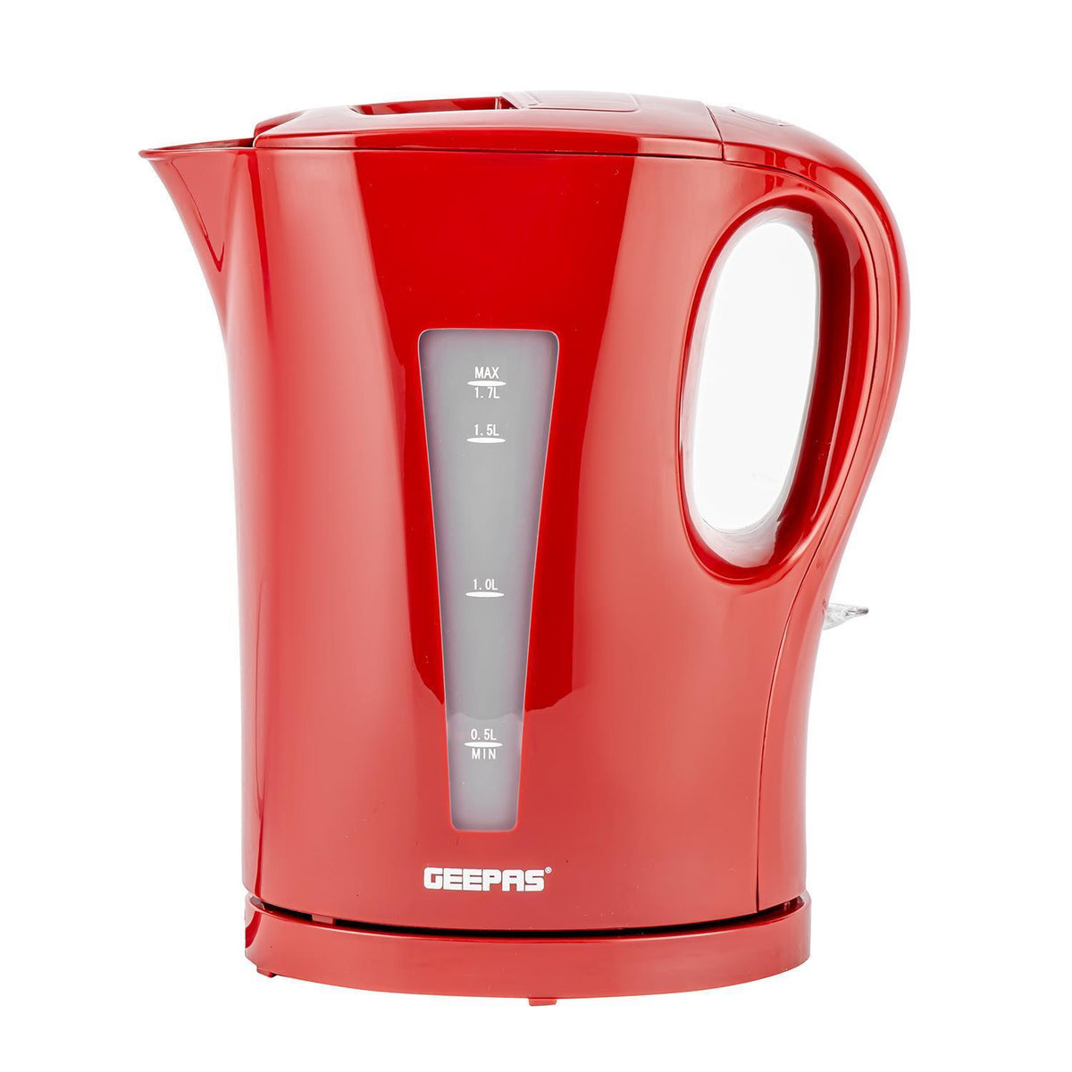 1.7L Red Cordless Electric Rapid-Boil Kettle 2200W