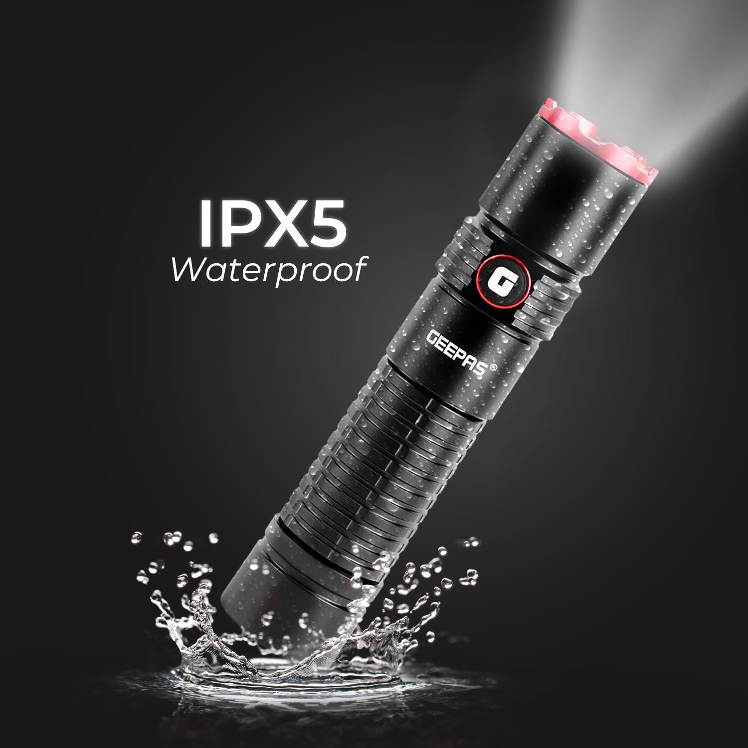 IPX5 Lightweight Aluminium High Power LED Flashlight