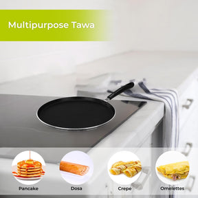 Non-Stick Induction Tawa Pancake Pan (26cm-30cm)