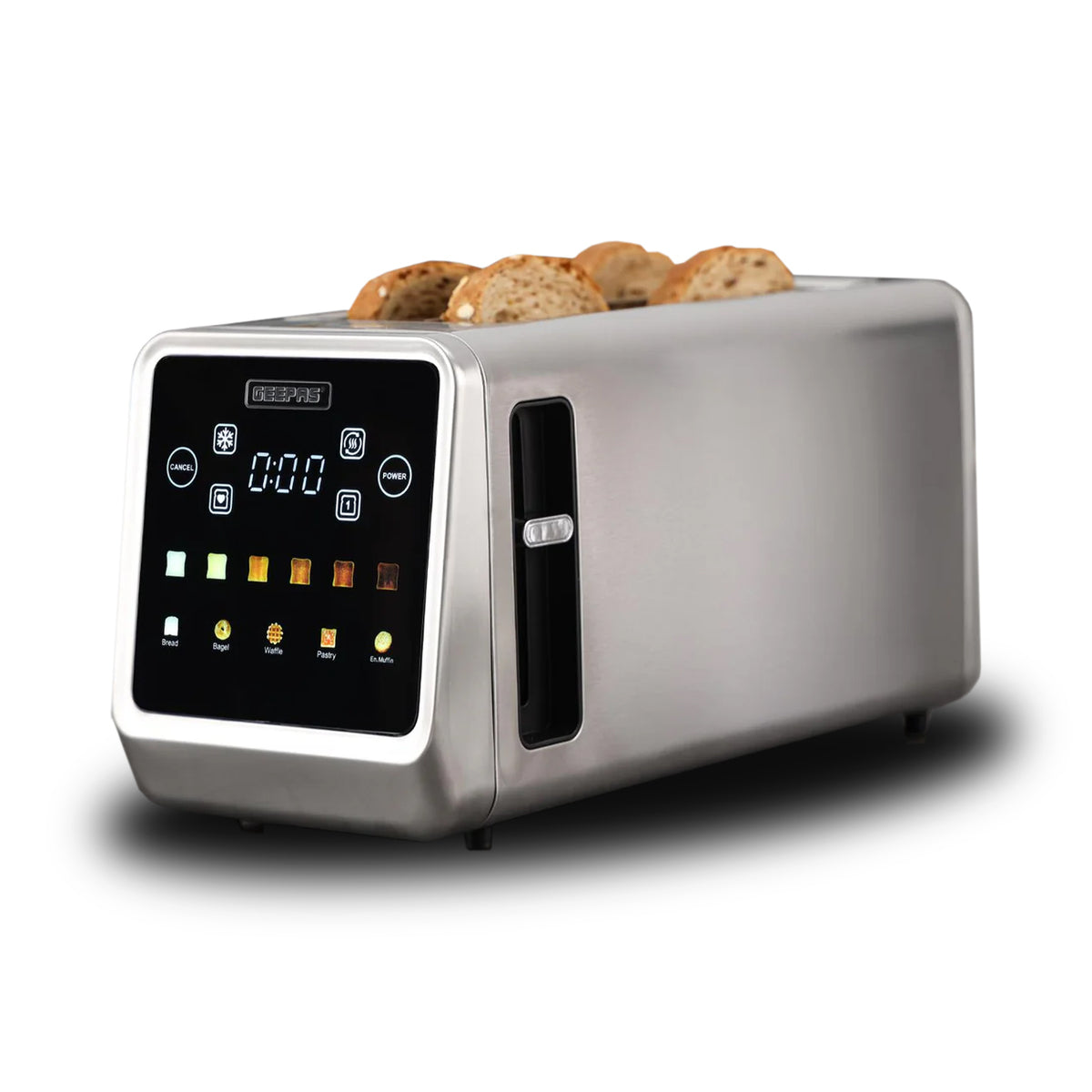 1450W High-Power Touchscreen Digital Extra-Long Toaster With Timer