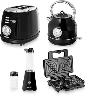 Vintage Kettle & Toaster, Sports Blender and Toastie Grill Combo