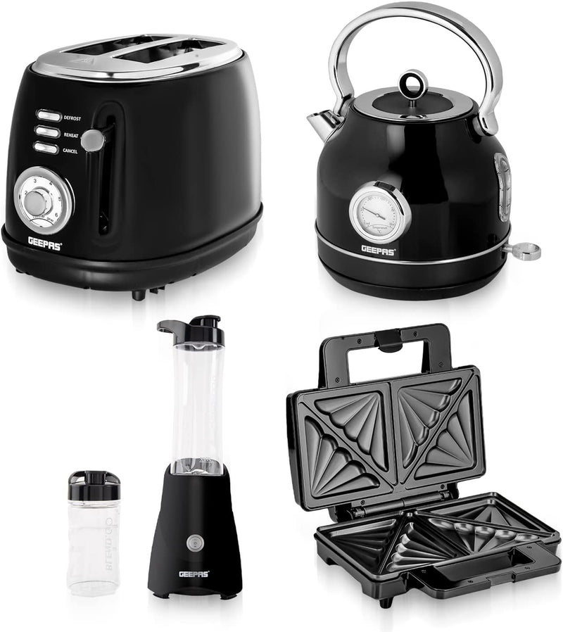Kettle, Toaster, Sports Blender and Toastie Maker Bundle | Geepas UK