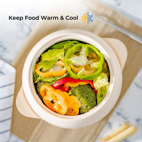 The casserole dish and hot pot keeps food both warm and cool depending on the usage.