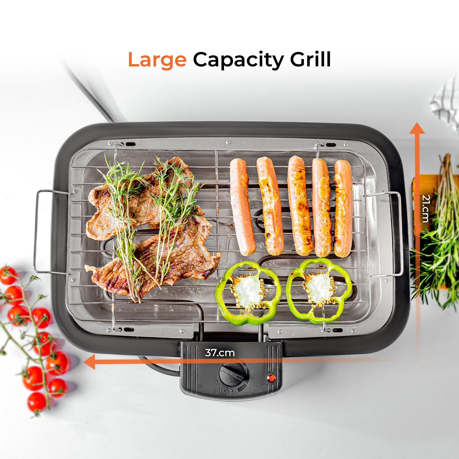 Indoor Smokeless Tabletop Electric Grill BBQ 2000W