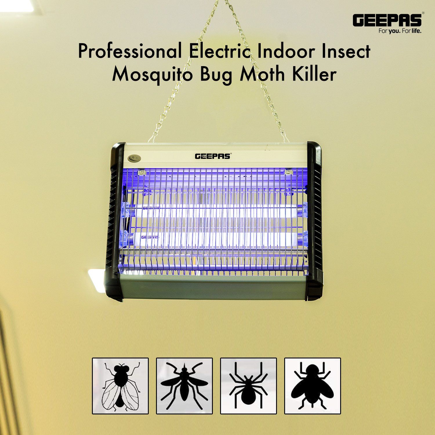 Electric Bug Killer /2x8w Tube 1X6 Geepas | For you. For life. 