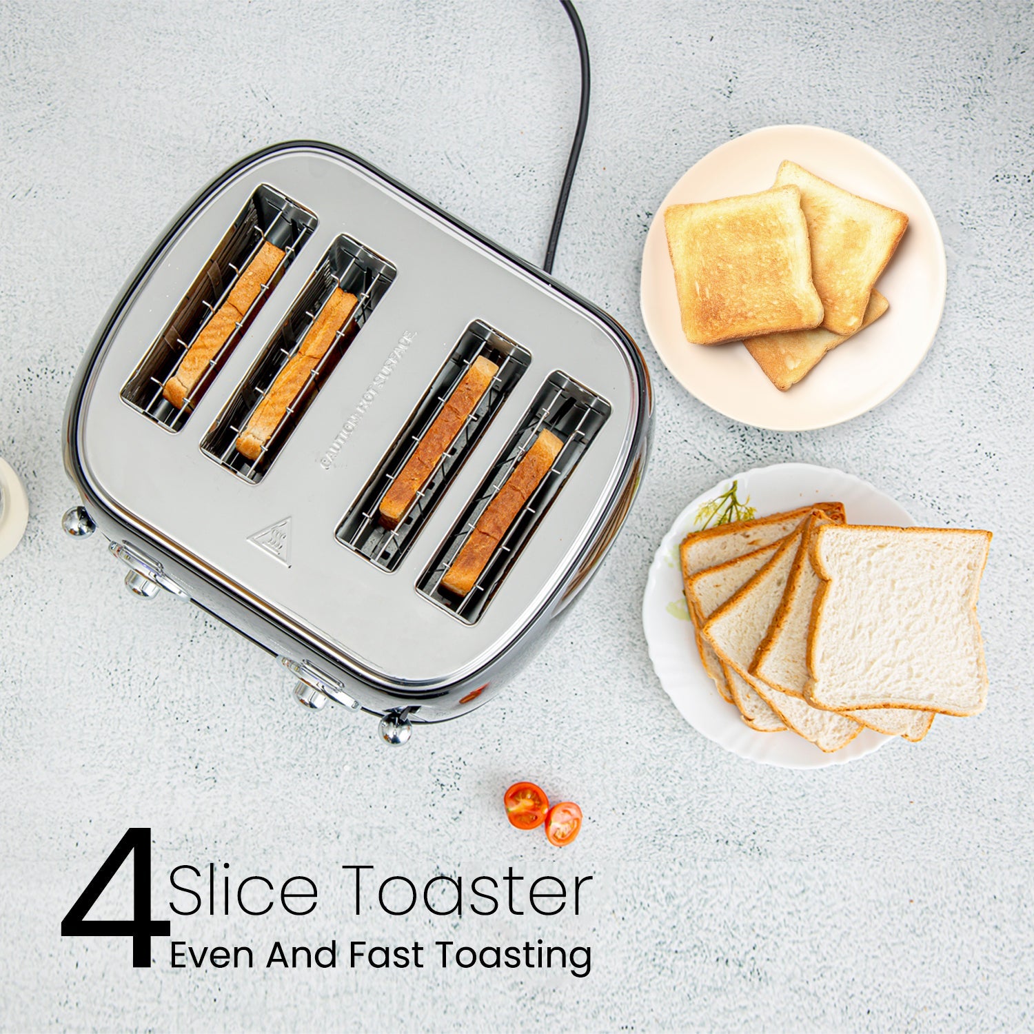 Four Slice Vintage Bread Toaster Toasters Geepas | For you. For life. 