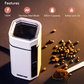 150W Electric Coffee Grinder Coffee Grinder Geepas | For you. For life. 