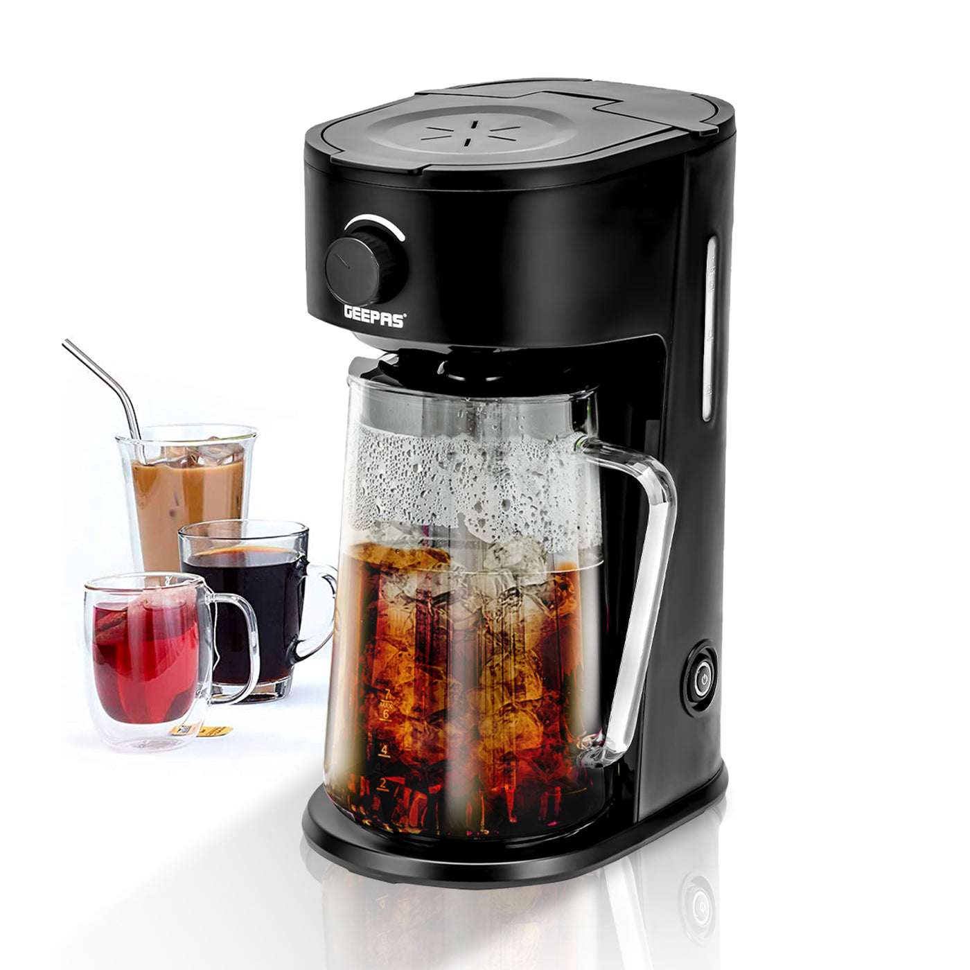 2.5L Iced Tea and Iced Coffee Machine With Strength Control | Geepas