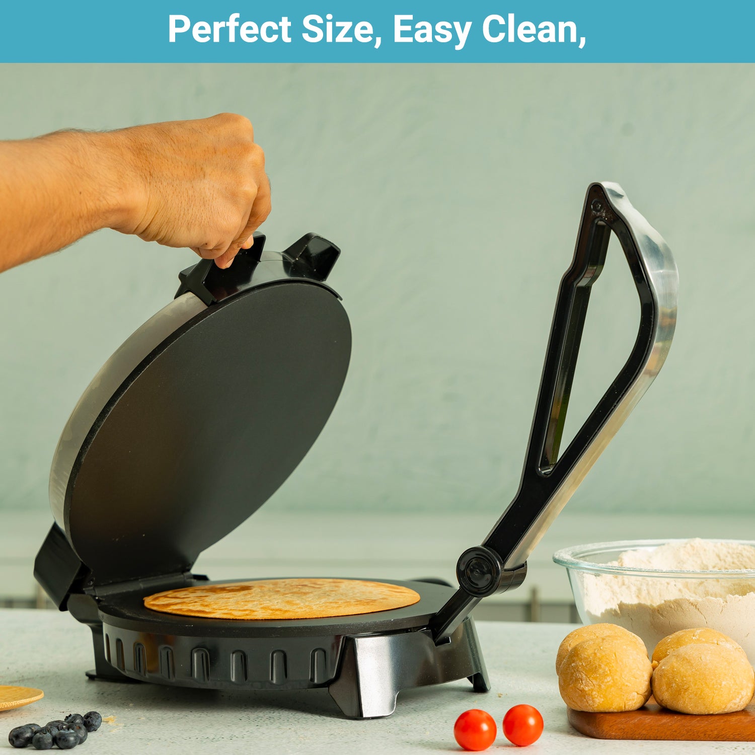 Geepas | For you. For life. Electric Chapati Maker & Tortilla Press 10" Toastie Maker