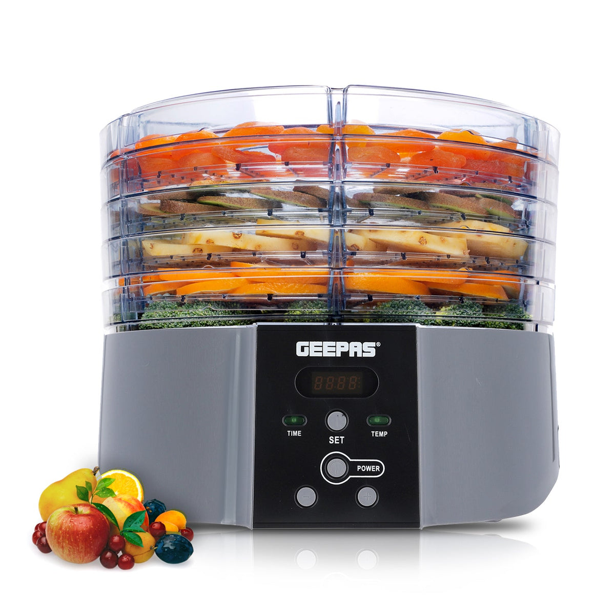 Digital Electric 5 Tier Food Dehydrator Geepas | For you. For life. 
