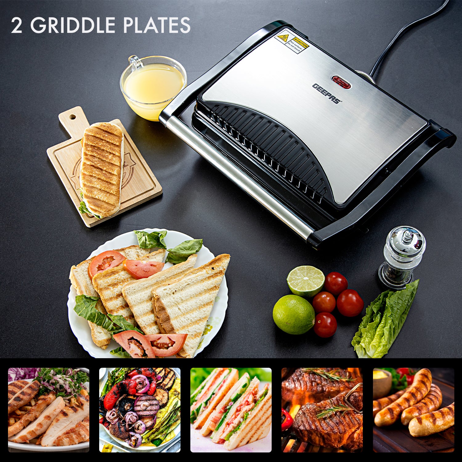 Geepas | For you. For life. Panini & Sandwich Press Toastie Maker Sandwich Maker