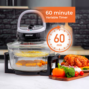 Halogen Oven Air Fryer 1400W Electric Multi Function Low Fat Cooker 12L or  17L