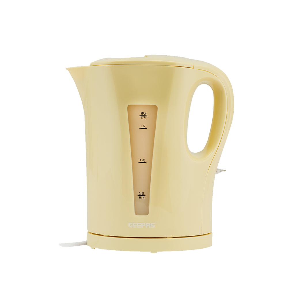 Geepas 1.7L Cordless Electric Kettle in Beige