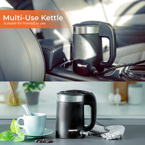 2-In-1 Double Layer Electric Travel Kettle 12V
