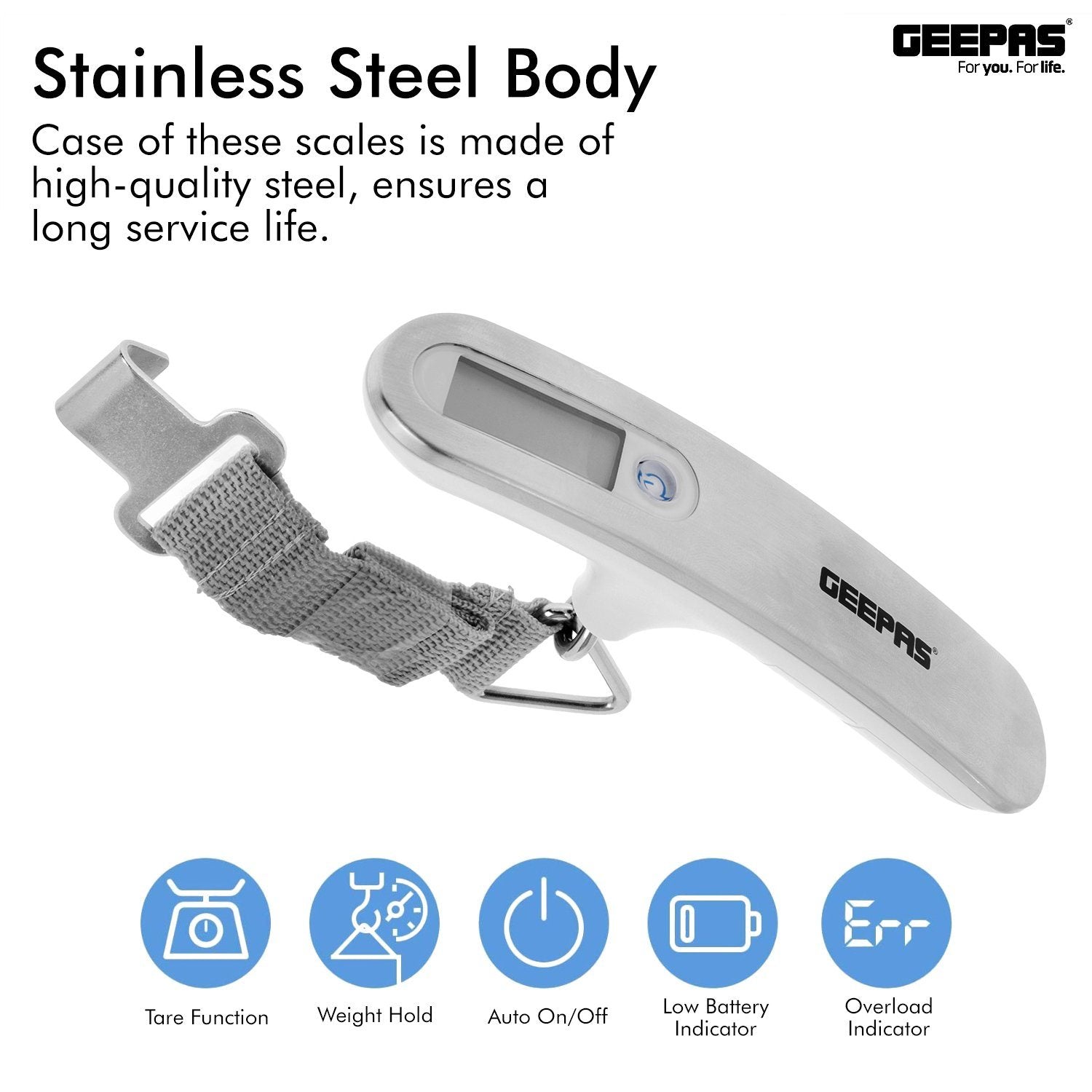 Digital Luggage Scales Luggage Scales Geepas | For you. For life. 