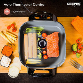 1500W Multifunctional Electric Skillet, Multi Cooker Other Kitchen Geepas | For you. For life. 