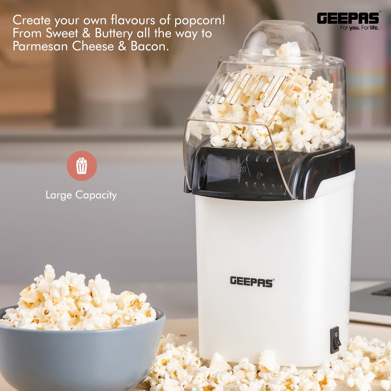 Popcorn Maker Home Popcorn Making Machine 1200w High Power Small