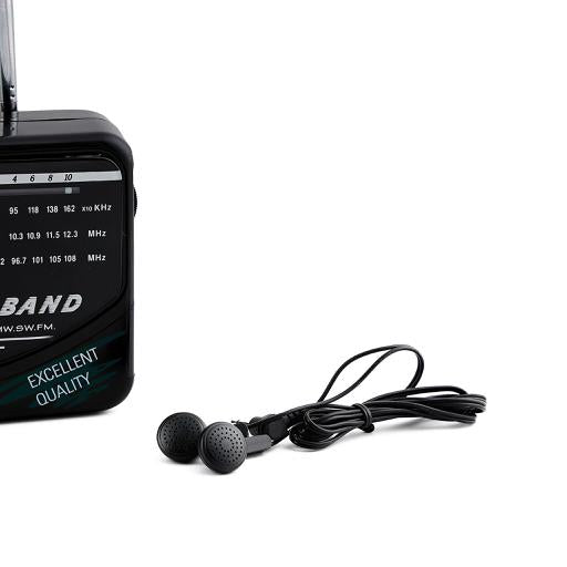 Portable 3-Band Antenna Radio (AM/TV/FM)
