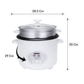 1.8L Rice Cooker with Steamer Rice Cooker Geepas | For you. For life. 