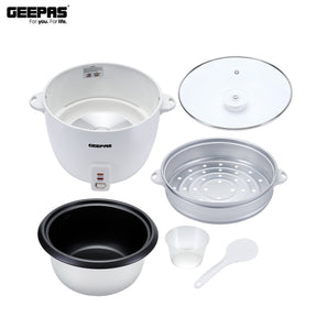 Geepas 2.8L Rice Cooker with Steamer | 1000W Cooker Geepas | For you. For life. 