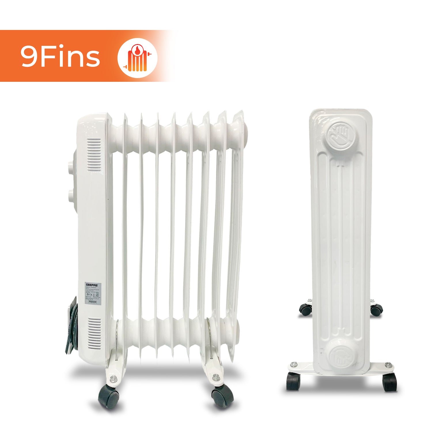 Geepas | For you. For life. Oil Filled Radiator Heater, 2000W Heaters