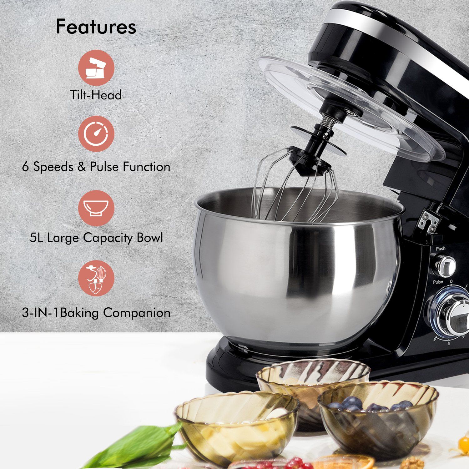 1000W Food Stand Mixer Mixer Geepas | For you. For life. 