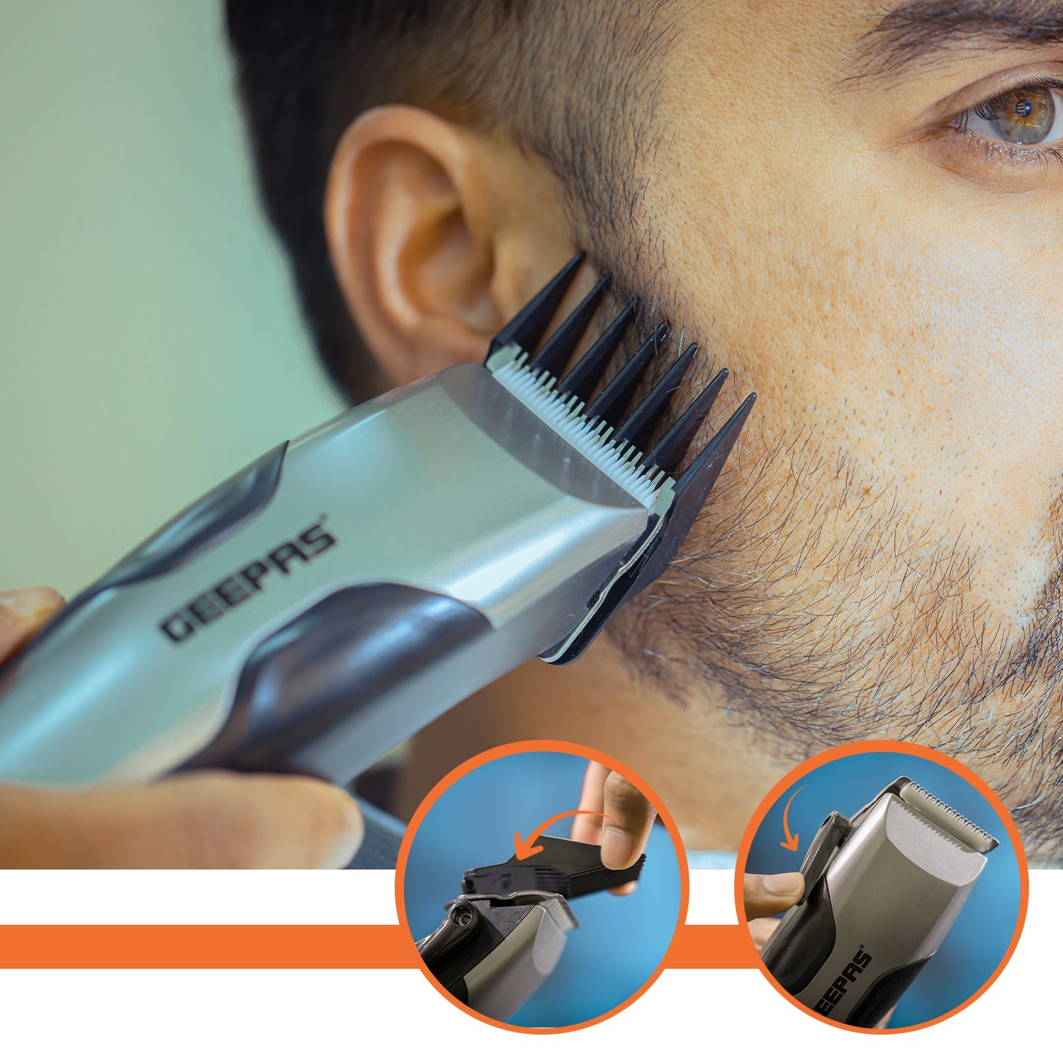 Corded Hair Clipper Main's Powered Trimmer Hair Clipper Geepas | For you. For life. 