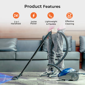 2-In-1 Compact and Portable Handheld Vacuum Cleaner