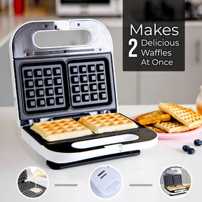 Geepas | For you. For life. Two-Slice Non-Stick Belgian Waffle Maker Specialty Appliances